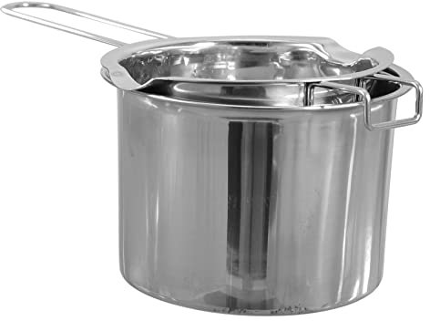 Cabilock Melting Pot Per Cucina in Acciaio Inox A Bagnomaria Per Formaggio Cioccolato Dolci Compatto