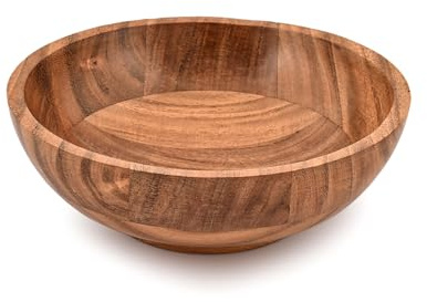 Indus Lifespace Mango Wood Decorative Bowl for Home Decor – Rustic Farmhouse Wooden Centerpiece Bowl for Coffee Table, Living Room, Dining Table (7 X 7 X 3)