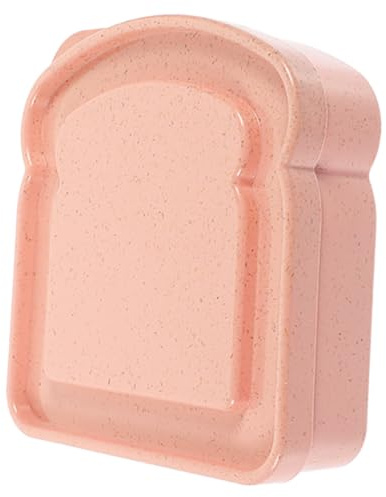 CONGARTENO Caja para Sándwiches Portátil Rosa, Contenedor Sellable para Alimentos Pequeños, Almacenamiento Tapa Segura, Apto para Picnic, Trabajo y Escuela, Caja Fiambrera Ligera y Práctica