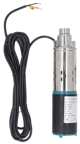 Masyrt Eccentric Screw Pump 12V Stainless Steel, 1.2m³/h Flow, 30m Head, Easy Operation with Solar Power, for Deep Well Pumping