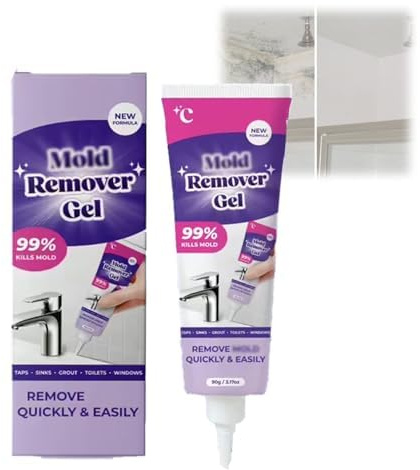 Deals Of The Day+Sale+Prime, Vexclean Mold Remover Gel, Mould Remover Gel, Suitable For Bathroom And Kitchen Tile Gaps, Wall Cleaning, Safe Formula That Does Not Damage The Surface (90G)