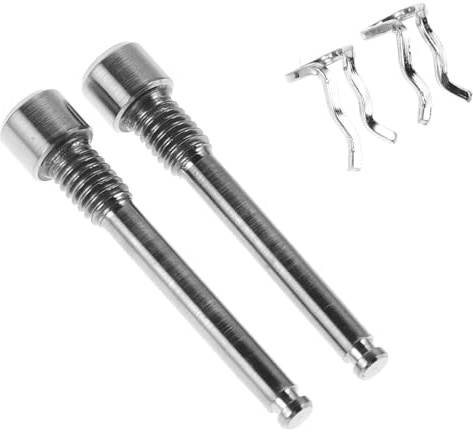 GANAZONO 4pcs Titanium Alloy Disc Brake Pad Pins with Retaining Springs for Enhanced Stability Easy Installation Bicycle Accessories Lightweight Mountain Bike Brake Screws