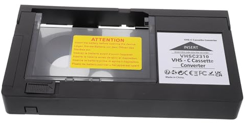SHINEOFI Adaptateur VHS-c pour Caméscope Lecteur De Cassette Vidéo Convertisseur pour Cassettes Caméscope Outil De Conversion Numérique