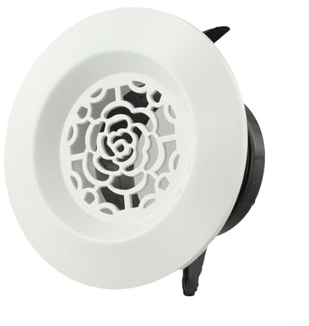 Charmante grille d'aération à motif floral avec maille intégrée pour empêcher les insectes d'entrer facilement dans votre espace (75 mm)