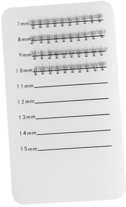 GALPADA Acrylic Eyelash Display Tray with Scale Anti-drop Lash Holder Handheld Eyelash Extension Grafting Plate for Professional Makeup Artists and Lash Technicians