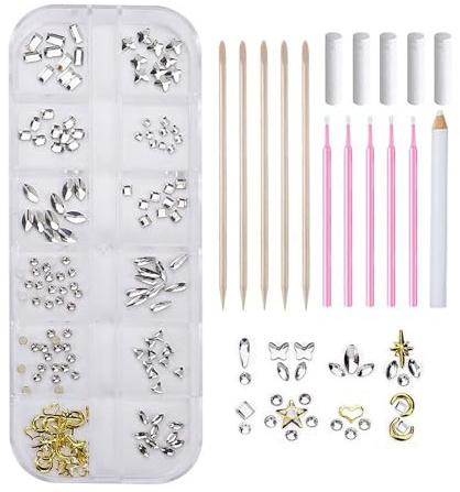 Edelstein Set für Zähne - DIY Zahnstein Set Trendige Zahnstein Dekoration | Zahnschmuck Set für strahlendes Lächeln im europäischen Stil