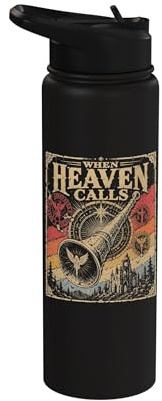 When Heaven Calls Christian Angel Trumpet Vision Stainless Steel Insulated Water Bottle