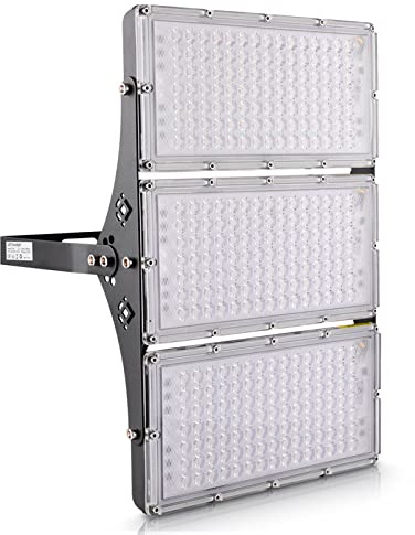 Sararoom LED Strahler Außen 300W 30000LM Fluter Flutlicht Scheinwerfer - 3000K Superhell Flutlichtstrahler Wandleuchte, IP65 Wasserdicht Außenstrahler Sicherheitsleuchte für Garten Garage Sportplatz