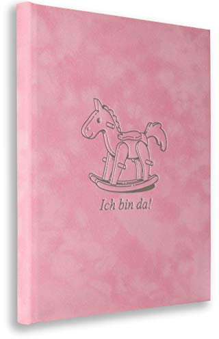 Babystammbuch Rosa Girl Mädchen Alle Urkunden-Formate (Klassik, A5, A4) Buch Taufe incl. 3 Klarsichthüllen