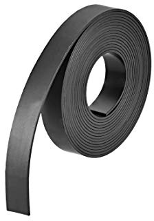 sourcing map Bande magnétique noire pour travaux manuels, 25/64 pouces x 2,5 m