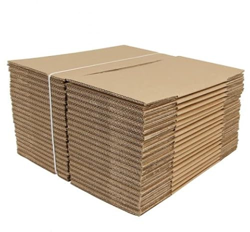 Kit de 20 cajas de mudanza 35 x 27,5 x 33 cm | Productos ligeros (objetos - ropa) | Envío del paquete hasta 20 Kgs | 1 rollo Scotch marrón disponible |