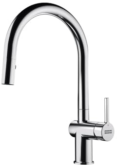 FRANKE ACTIVE J Einbau Küchen Wasserhahn Armatur Chrom Hochdruck 115.0653.401, Black