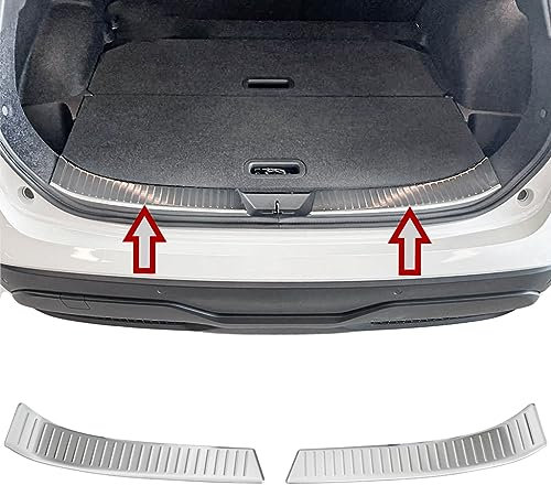 Recambo | Protector de Parachoques trasero | Compatible con Nissan Qashqai J12 | a partir de 2021 | Acero Inoxidable Mate | Protección borde de carga