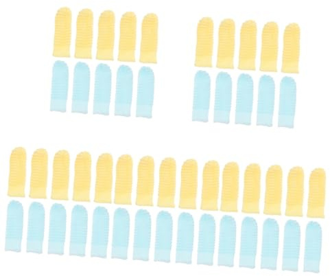 FRCOLOR 50stücke Teiliges Fingerzahnbürsten Für Hunde Effektive Zahnpflege Für Kleine Und Große Hunde Sanfte Reinigung Gegen Plaque Und Schlechten Atem Einfach Zu Bedienen Reinigen
