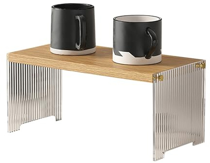 Soporte Para Tazas De Café, Soporte Para Tazas De Café, Organizador De Tazas De Café De Madera, Estante Para Tazas De Café, Estante De Almacenamiento Para Tazas De Café(1 Layer-Color de registro)