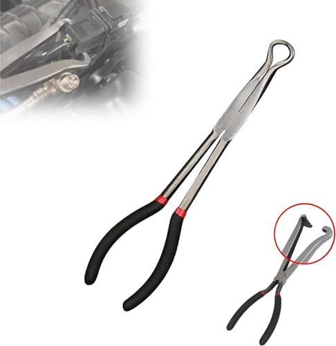 Elektrische Trennzange 11/16 Zoll lange Zündkerzen-Entfernungszange Kühlerschlauchklemmenzange Auto-Löthilfszange Kfz-Elektrotrennzangen-Set Schlauchklemmenzange (11 inch)
