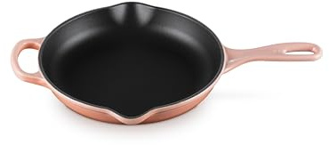Le Creuset Sartén redonda Signature de hierro fundido esmaltado, 9 pulgadas, Peche