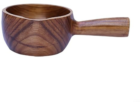 Zoegneer Holzschaufel, Massivholz, kurzer Griff, Reisschaufel, Wasserschaufel, Holzlöffel für umweltbewusste Menschen (12 x 8 x 5,5 cm)