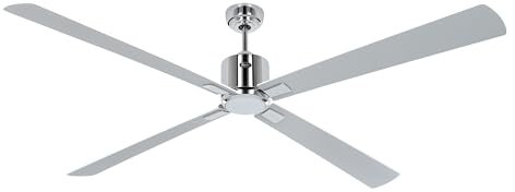 CasaFan Deckenventilator mit WLAN, ECO Neo III, 180 cm, 948409 W, weißer Motor, wendbare Flügel, Weiß und Hellgrau