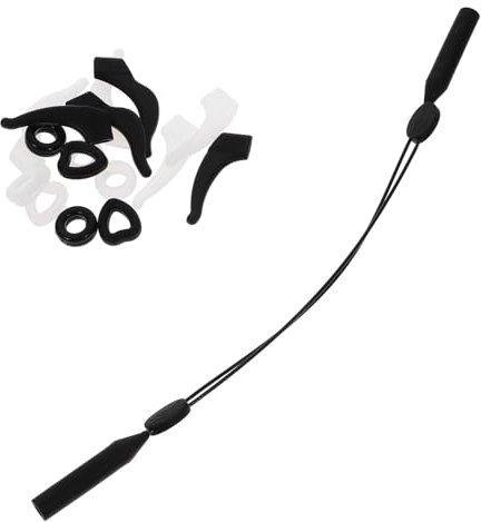 KITANDOVE 17pezzi Auricolari Silicone Per Antiscivolo e Attività Outdoor Compatibili Sole Grips Regolabili Per Stabilità e Comfort