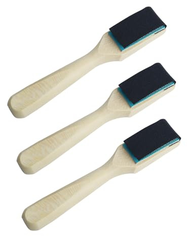 YXQ Juego de 3 cepillos para zapatos de baile, cerdas de alambre de cobre y mango de madera, 6.7 x 1.1 pulgadas, kit completo de mantenimiento de zapatos de baile para salón de baile, ballet y más