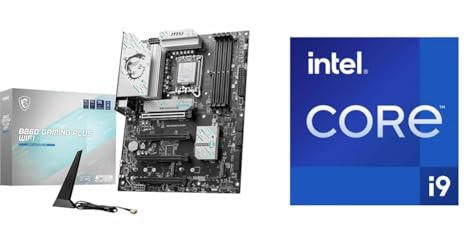 MSI B860 Gaming Plus WiFi Placa Base + Intel Core i9-14900KF procesador para Equipos de sobremesa 24 Cores