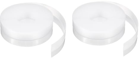 QUARKZMAN 2 Pezzi Guarnizione Porta Antintrusione 5m x 25mm Nastro Adesivo TPE Guarnizione Porta Ferma Spifferi Finestra Casa Doccia Vetro Fessure, Trasparente