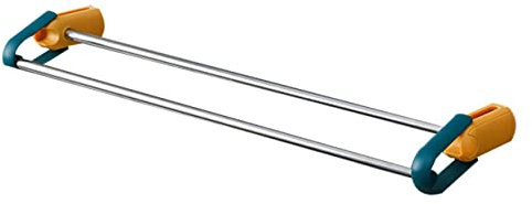 POPETPOP Porte-Serviettes Mural à Double Barre sans Perforation pour Salle De Bain Et Cuisine Acier Inoxydable