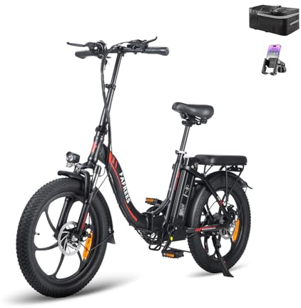 Fafrees F20 E-Bike Klapprad Elektrofahrrad 250W 36V 18AH Akku mit Superkapazität 20 Zoll Faltbares City Bike E-Mountainbike 20*3.0 Fat Tire Tragfähigkeit 130kg