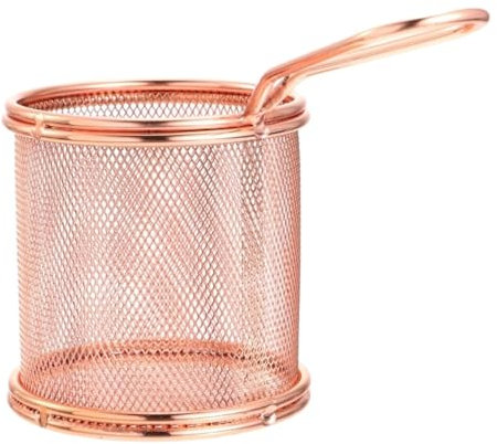 OUYUE Cestello Friggitrice Scolapasta da Pentola Cestello for friggere in Acciaio Inossidabile, scolapasta for Patatine Fritte Cestello per Frittura