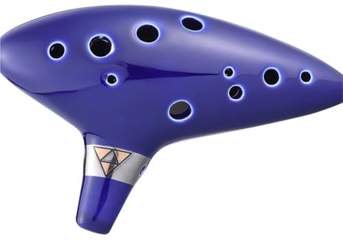 Ocarina 12 Hole Ocarina Ceramic Alto C Vessel Flute Wind Musical Instrument