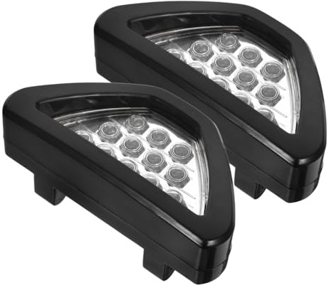 Gatuida 2pezzi Luce Freno Auto Led Triangolo Flash Lampada Avvertimento Luce Posteriore Camion Antinebbia e Modalità Lampeggiante Emergenza