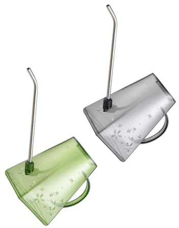 Anneome 2 pièces Arrosoir pour Plantes Transparent Long Bec Détachable Léger pour Jardinage Intérieur Extérieur Lot