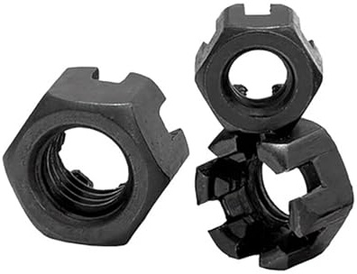 DZNDM0EVT Hexagon Slotted Nut Manchons de Protection for Filetage à écrou Hexagonal GB58, Coins hexagonaux, Fentes, Plusieurs Tailles, 2 pièces(M36)