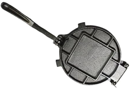 PEPWE Presse à tortillas en fonte - Contrôle uniforme de l'épaisseur pour Roti Naan Chapatis - Revêtement anti-adhésif - Économie d'espace - Gadget - Presse à tortillas en fonte pour chapati