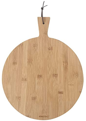 Pizzabrett aus Bambus Pizzateller 35cm KINGHOFF KH-1674
