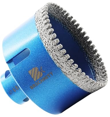 Diamond Core Drill Bit 68mm,BRSCHNITT M14 Vacuum Brazed Diamond Tip Drill Bit for Tile Porcelain Ceramic Marble Granite Drilling
