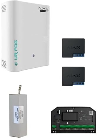 Lieferung und Passform zum Schutz von Wertsachen UR Fog Modular 200 AJAX READY (Fluid Bag Modular 500 ml + 2 Relais + Multitransmitter enthalten), Anti-Intrusions-Nebelsystem, keine Sicht, kein