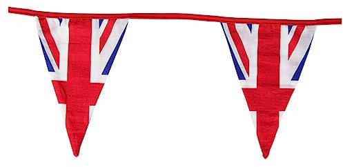 EXCEART Modisches Flaggenbanner 36 Stück Britische Flaggen Dekorative Wimpelbannerschnur Stabil für Veranstaltungen Im Freien