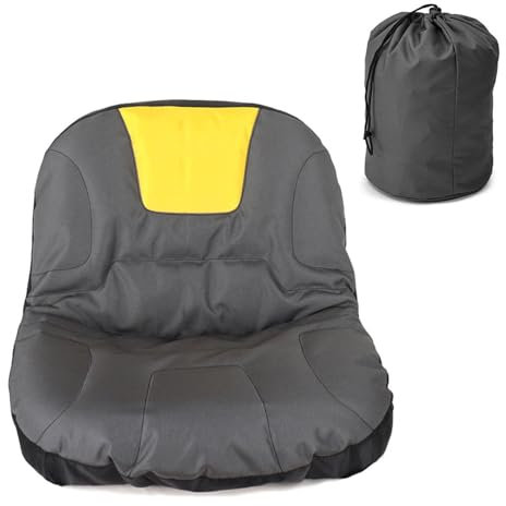 Housse Universelle de Siège pour Tondeuse à Gazon Autoportée et Tracteur, avec Sac de Rangement