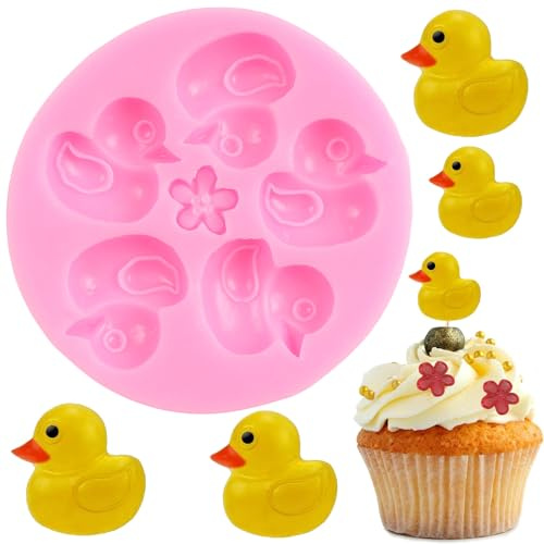 QDMOLDS Duck Silicone Fondant Mold For Cake Decoration Cupcake Topper Candy Chocolate Polymer Clay Gum Paste