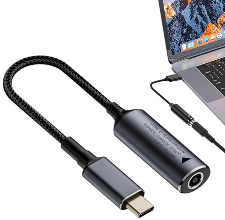 Cable USB C A CC, Cable Adaptador PD De 140 W, Carga CC Hembra A USB C Macho, Cable CC A Tipo C Con Chip De Identificación Automática PD, Cargador PD Para Computadora Portát , Cable Convertidor Tipo