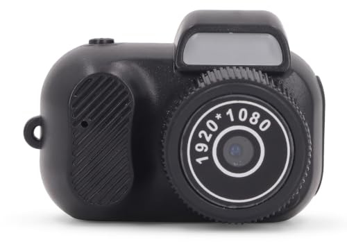 Mini Camera Keychain, Tiny Digital Camera 1080P HD 2MP with Color Screen and Wrist Strap, Micro Thumb Video Camera DV DVR for Kids Teens Students, 100 Minutes Battery Life