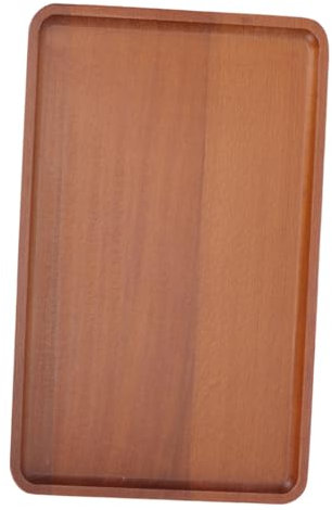 Cabilock Bandeja para Servir Alimentos Bandeja Rectangular de Madera para Aperitivos para Reuniones Familiares Fiestas Bodas