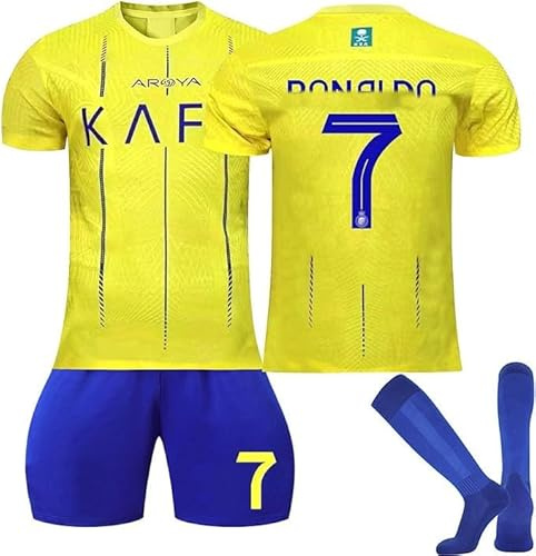 Camisetas de Futbol Niño y Adulto,2024 2025 Chándal Futbol Niño Conjunto de 3 Piezas, Equipacion Futbol Niño Equipo de Entrenamiento de Fútbol,Camiseta Niño Futbol, Pantalones y Calcetines