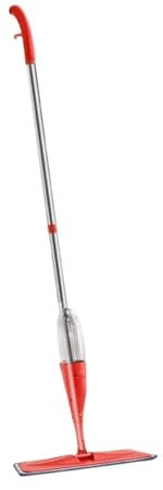 Fregona Mopa Fregona para Piso con Almohadillas Reutilizables, Mango De 360 ​​Grados, Fregona para Cocina, Barredora, Escoba Fregona para Limpieza(Rot)