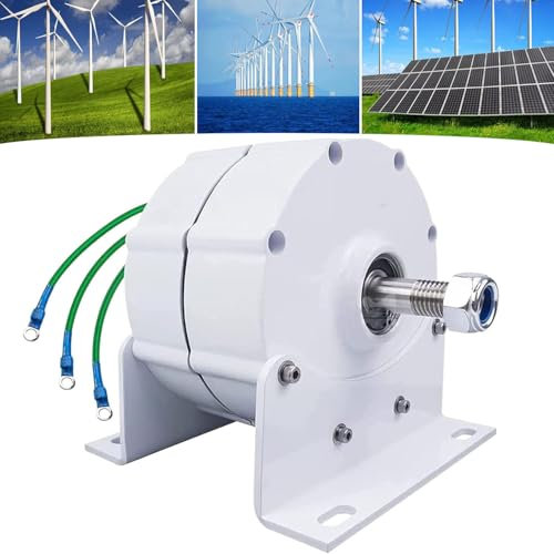 Dreiphasige getriebelose Lichtmaschine für Windwasserturbine, niedrige Drehzahl, Permanentmagnetgenerator, 12 V, 24 V, 48 V Elektromotor, 6000 W Ausgangsleistung