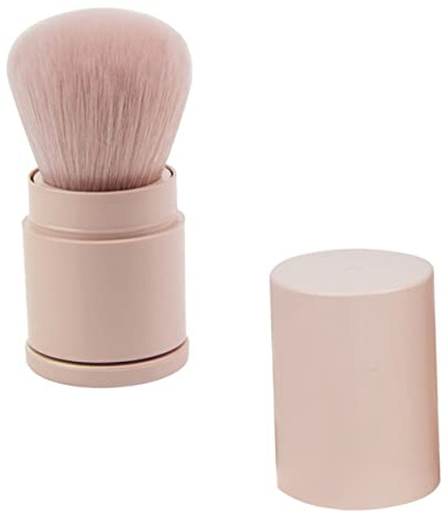 Beaupretty Flauschiger Rougepinsel Make Up Pinsel für Loses Puder und Foundation Weiches Kunsthaar Dicht und Haarausfallfrei Rosa zum Verblenden und Fixieren für Frauen und Mädchen