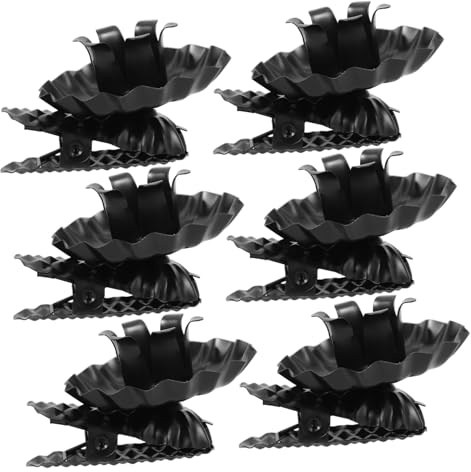 Homoyoyo 10 Stück Teiliges Metall Kerzenhalter Clips für Teelichter Schwarzer C Förmiger Weihnachtsbaum Kerzenhalter Robust und Dekorativ für Weihnachtsdeko Tischdeko und Festliche Partys