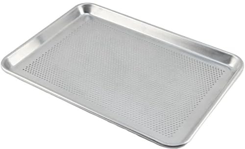 Tubayia Teglia da forno in alluminio, per pizza, riutilizzabile, per forno, teglia da forno (60 x 40 cm)